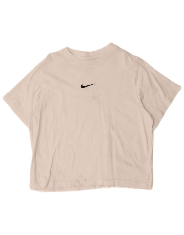 Nike T-shirt coupe ample pour femme UK 18 XL Blanc Coton