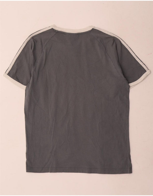 Adidas T-Shirt Homme Gris Moyen Coton
