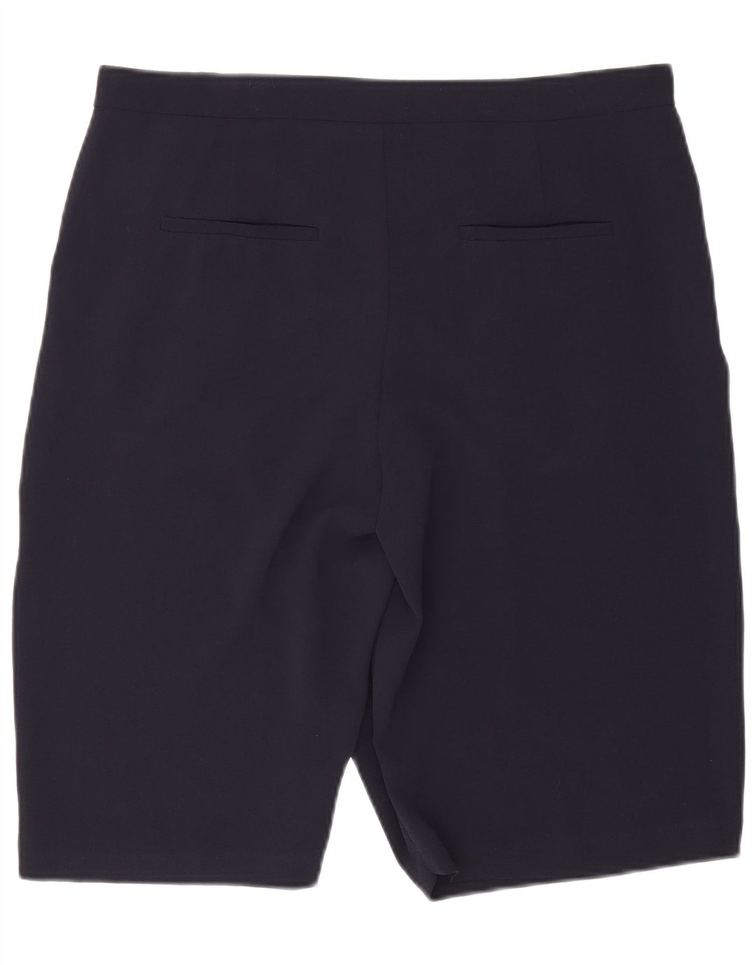 Zara Short Chino Femme Large W32 Bleu Marine Polyester