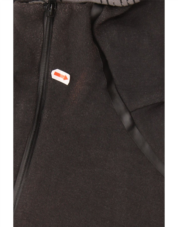 ADIDAS Pull à capuche zippé pour homme en coton noir moyen