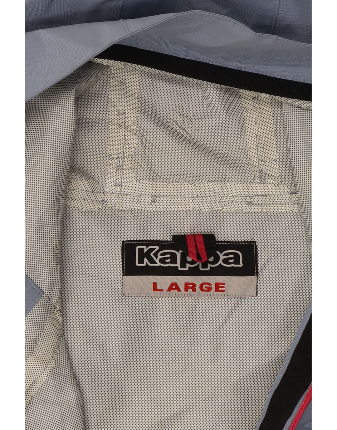 Kappa Veste de pluie à capuche pour femme UK 14 Large Bleu Polyester