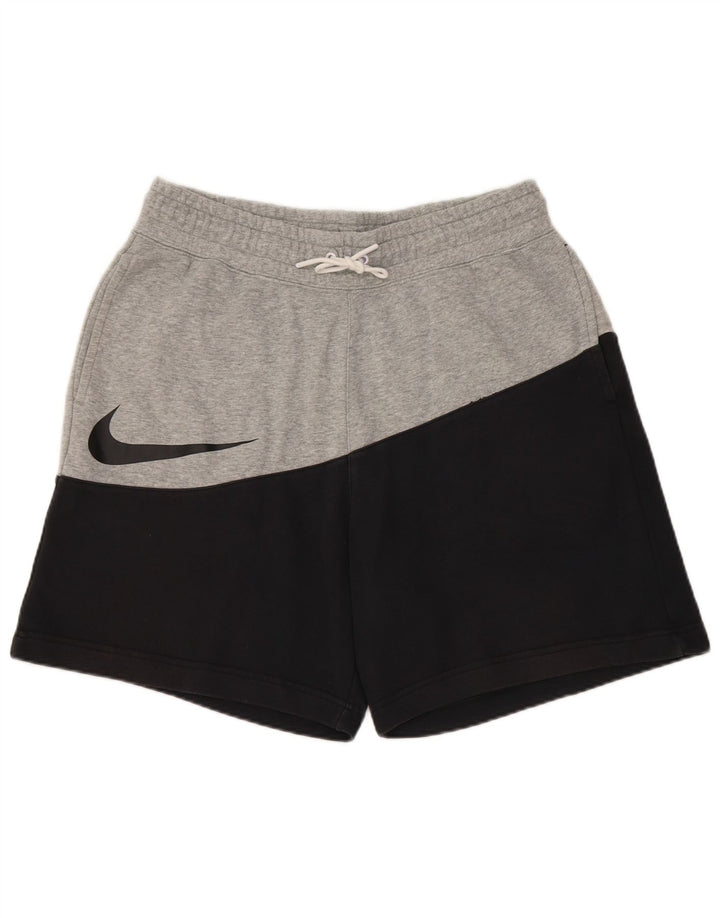 Nike Short de sport pour homme en coton color block Noir Taille L