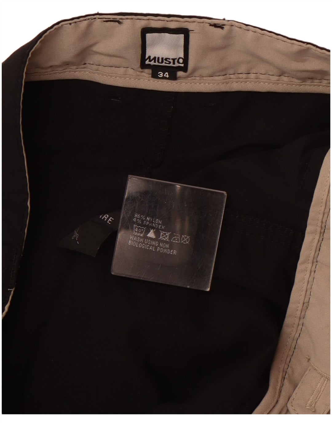 Musto Mens Evolution Cargo Shorts W34 Grand Nylon Noir