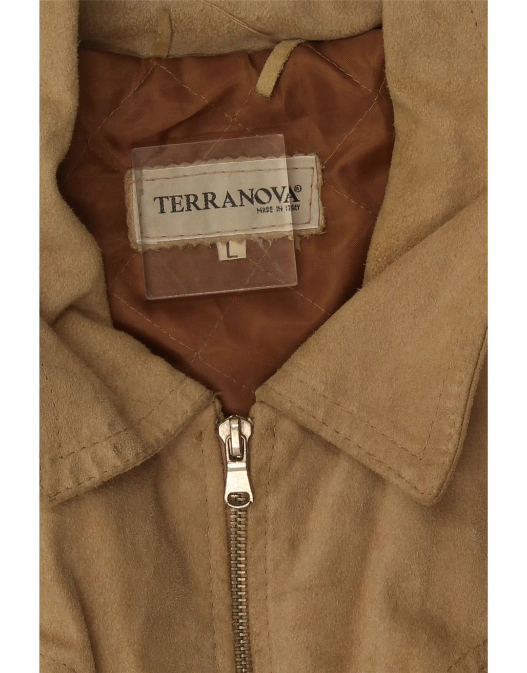 Terranova Bomber en daim pour homme UK 40 Large Beige