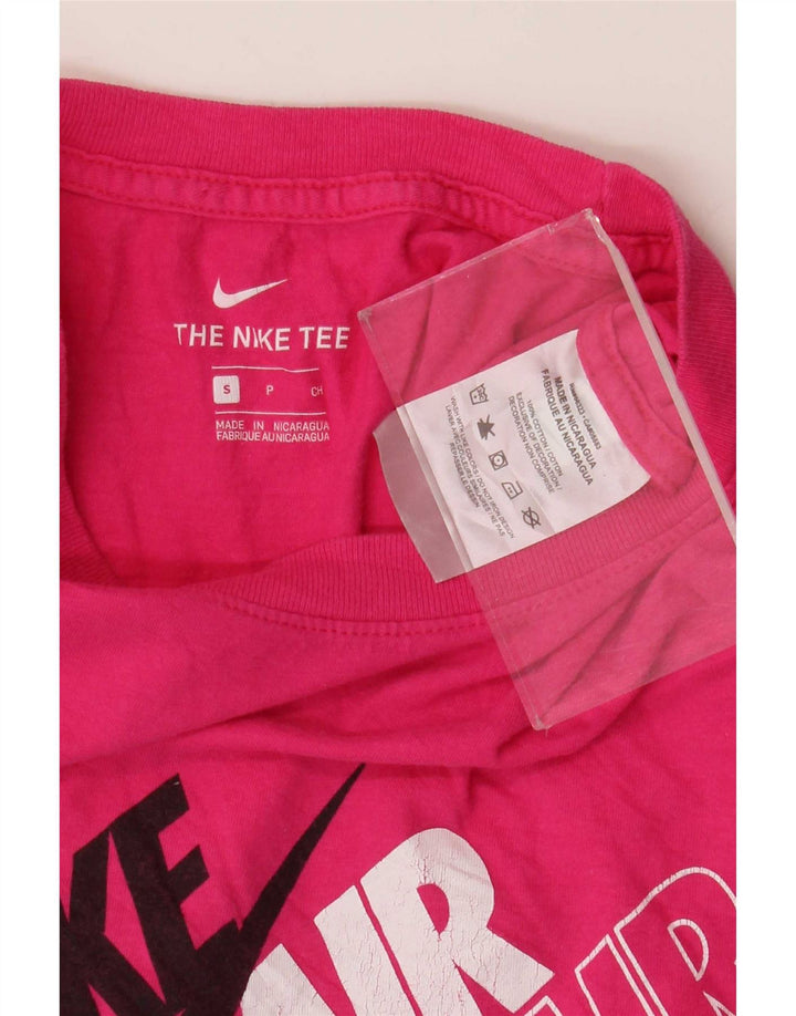 Nike T-shirt graphique pour homme en coton rose petit
