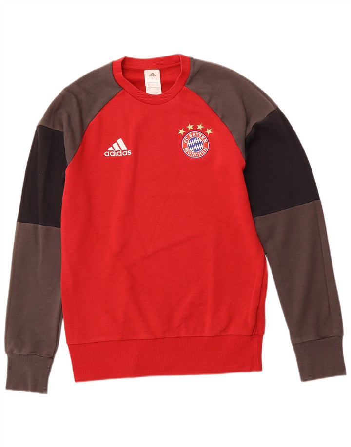 ADIDAS Sweat-shirt FC Bayern Munchen pour homme, petit, rouge, color block