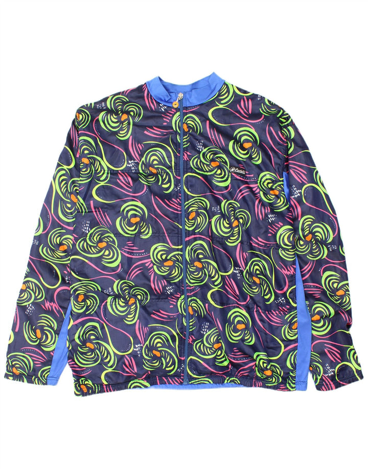 Castelli Veste de Survêtement Homme Large Bleu Marine Floral Nylon