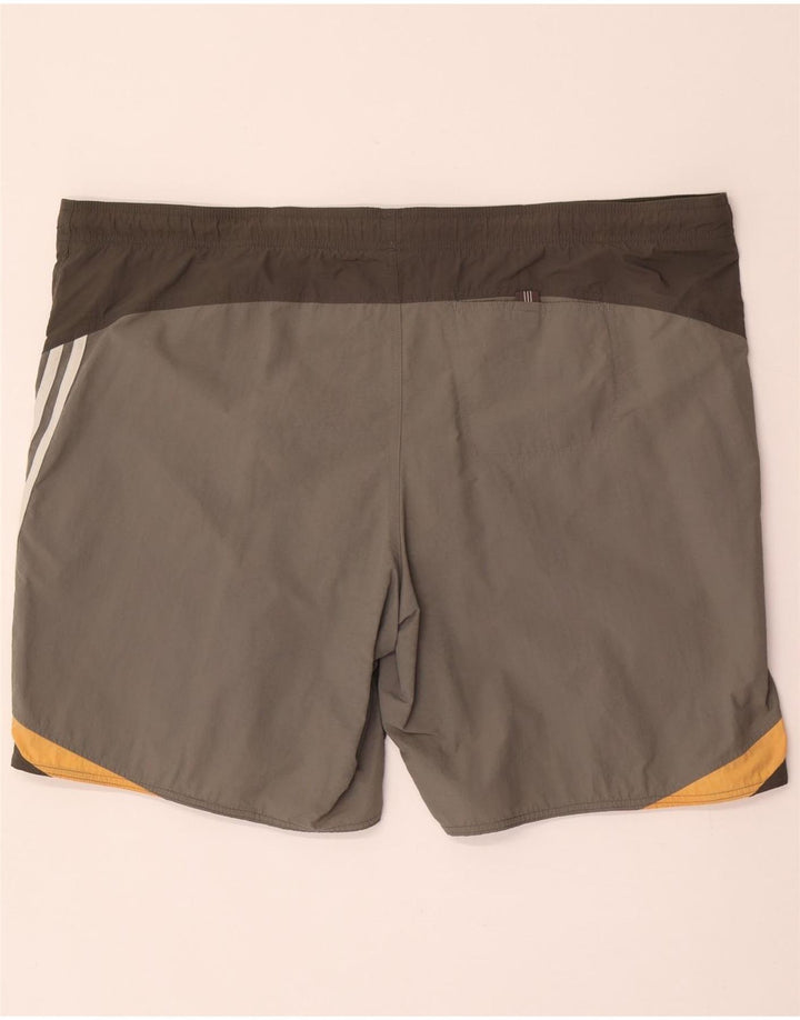 Adidas Short de bain pour homme 2XL Gris Colorblock Nylon