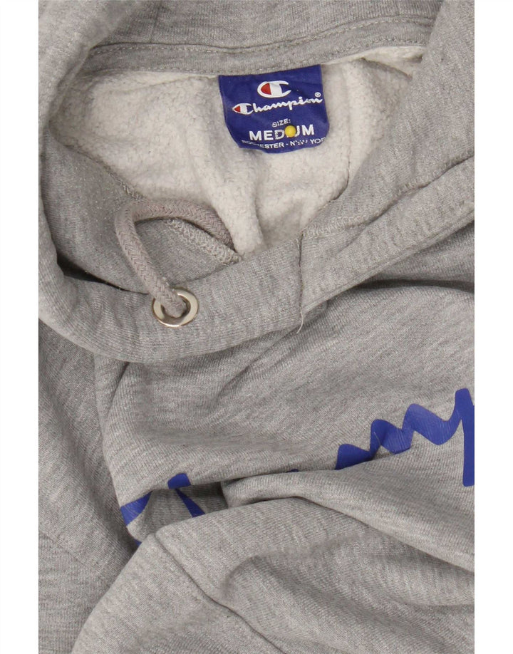 Champion Pull à Capuche Graphique Homme Gris Moyen Moucheté