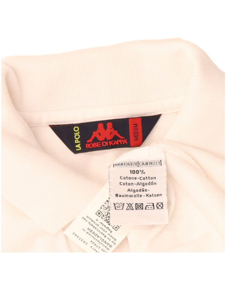 Kappa Polo Homme Blanc Moyen Coton