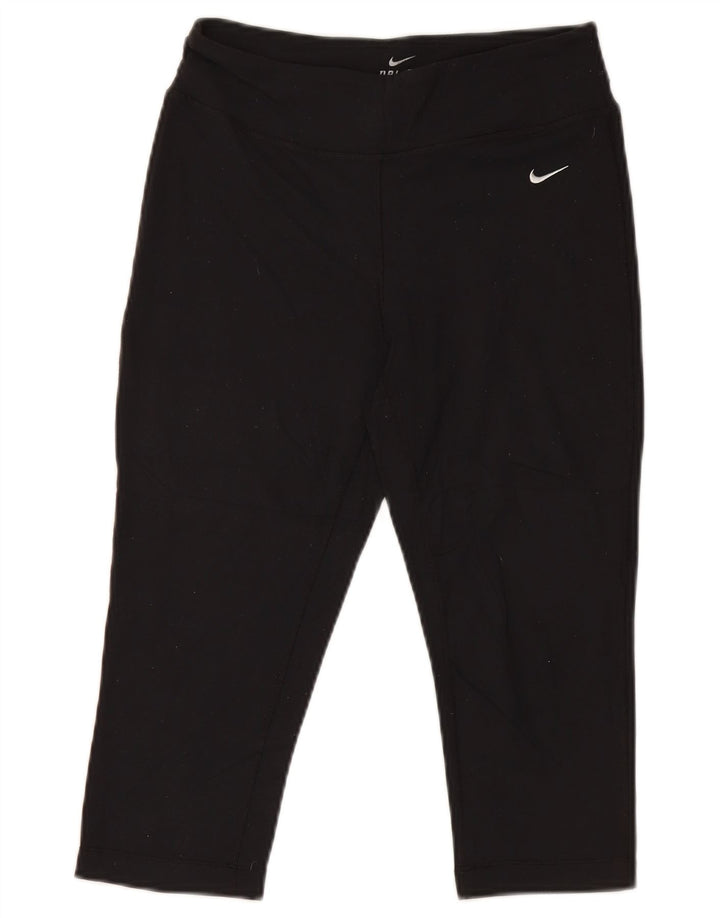 Nike Legging Capri Dri Fit Femme UK 44 Noir Moyen Polyamide