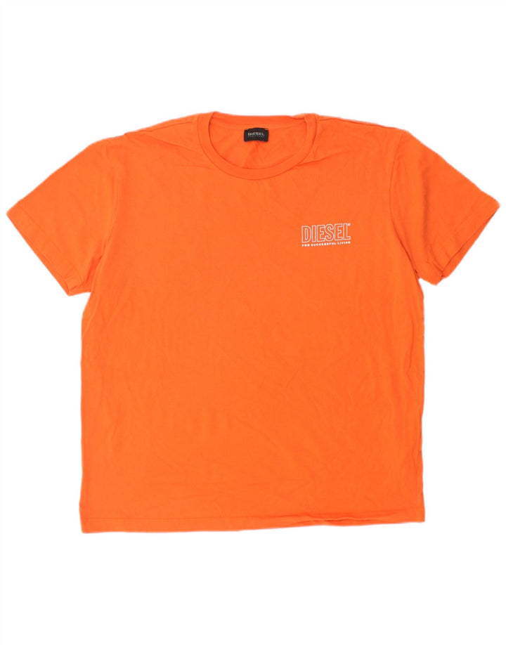 DIESEL T-Shirt Garçon 15-16 ans Grand Orange Coton