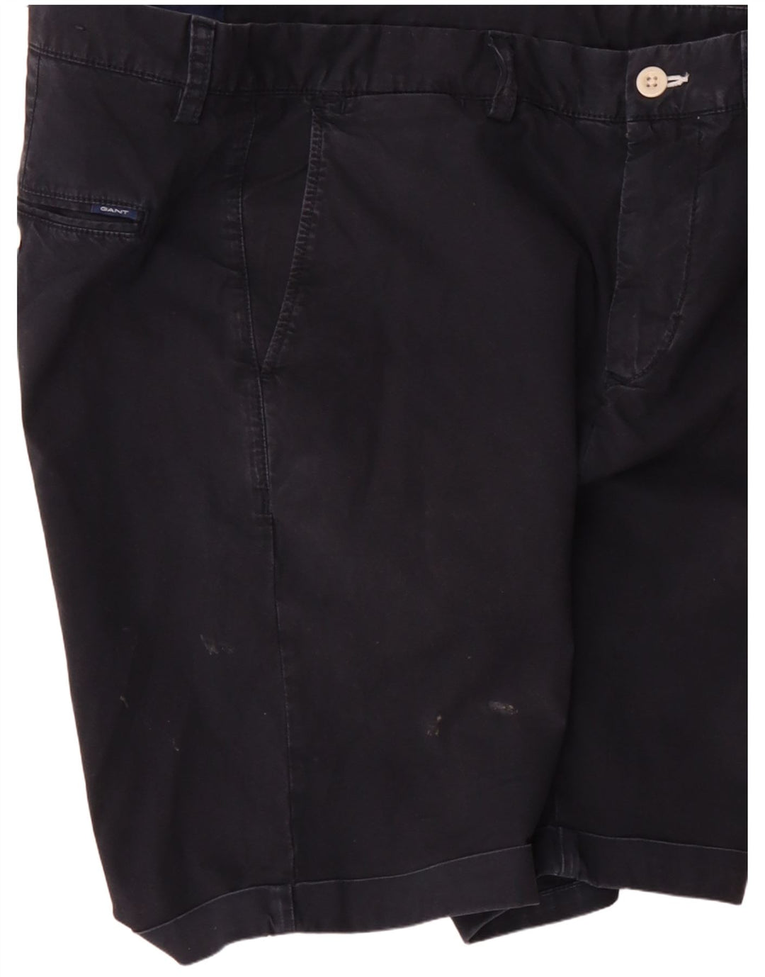 Gant Short Chino Regular Fit W32 Homme Bleu Marine Moyen Coton