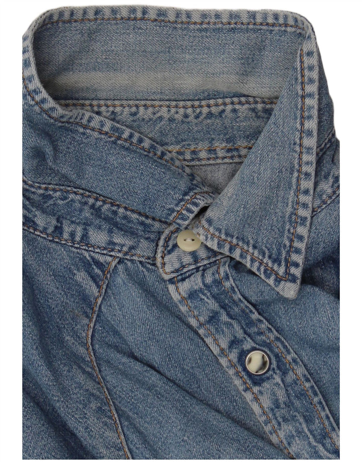 Lee Chemise en Jean Homme Bleu Moyen Coton