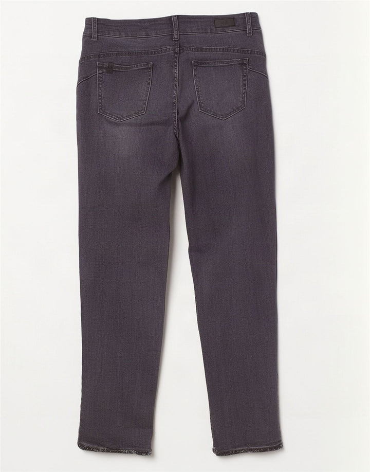 Liu Jo Jean Slim Femme W30 L28 Gris Coton