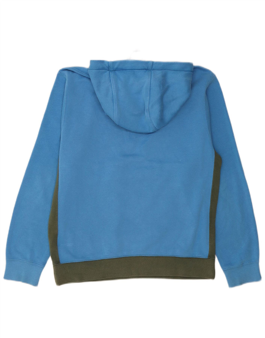 NIKE Pull à capuche à col zippé pour homme Petit Bleu Colorblock Coton