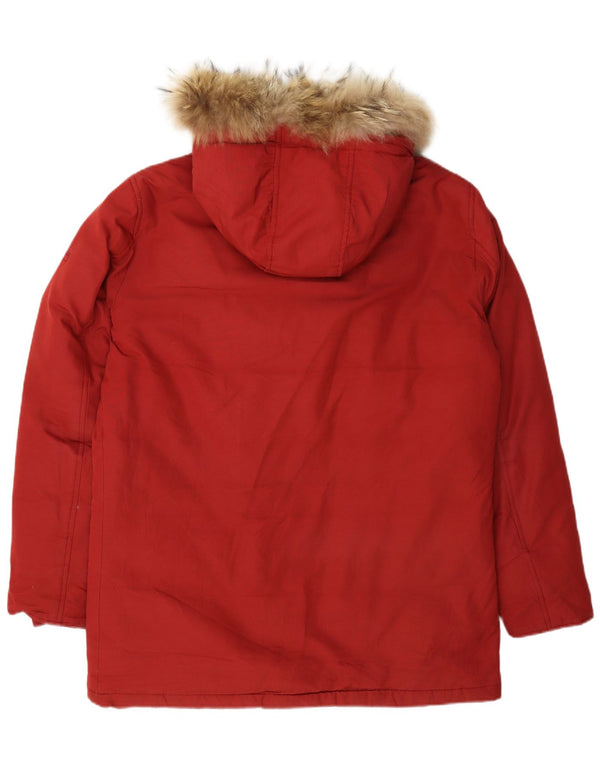 Gas Parka à capuche pour homme UK 40 Large Bordeaux