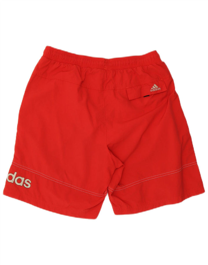 Adidas Short de bain graphique pour homme en polyester rouge moyen