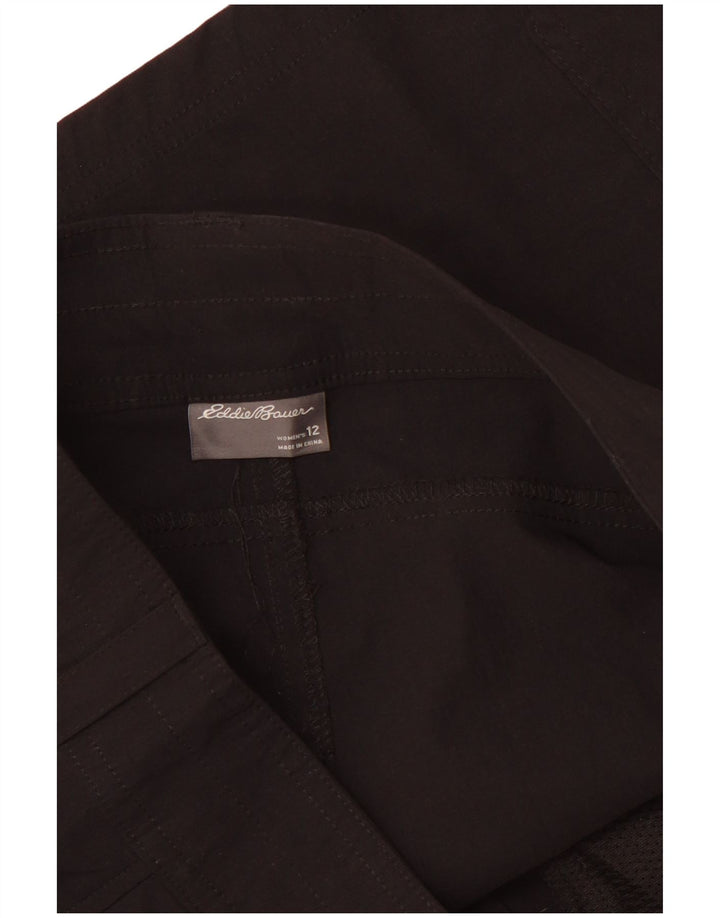 EDDIE BAUER Short cargo pour femme US 12 Large W34 Noir