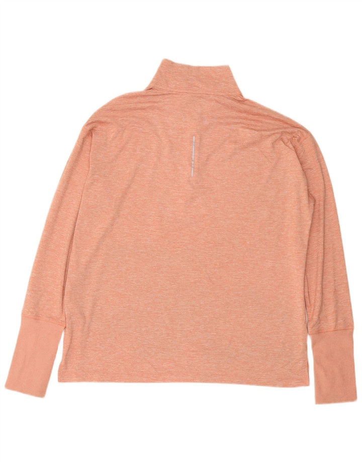 NIKE Haut de survêtement Dri Fit pour femme UK 16 Large Rose Moucheté