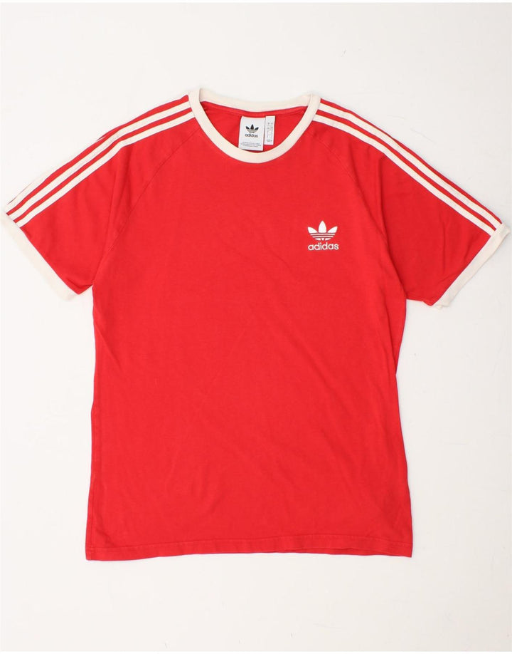 ADIDAS T-Shirt Homme Haut Large Rouge Coton
