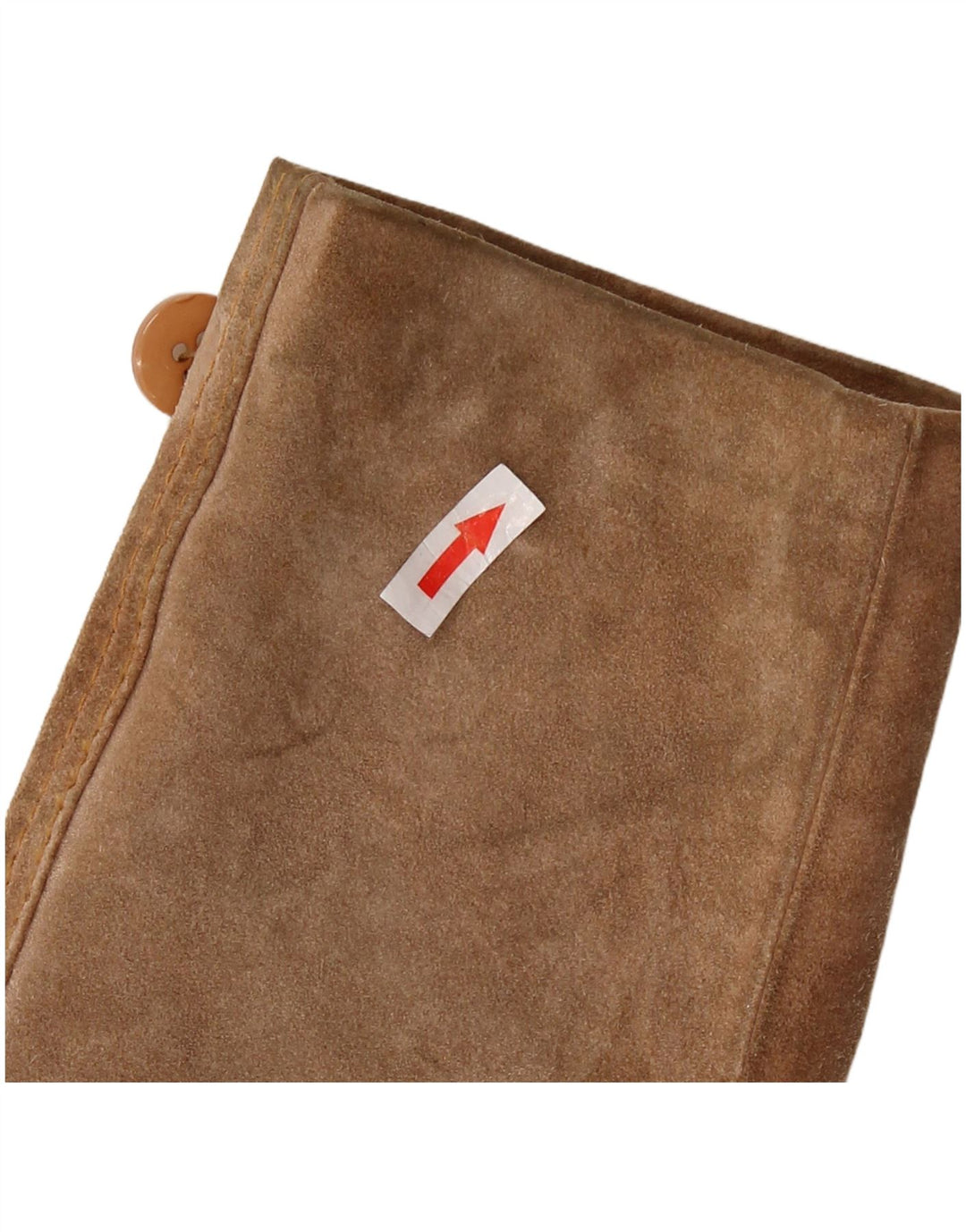 vintage Femme 3 Boutons Blazer En Daim Veste UK 12 Brun Moyen