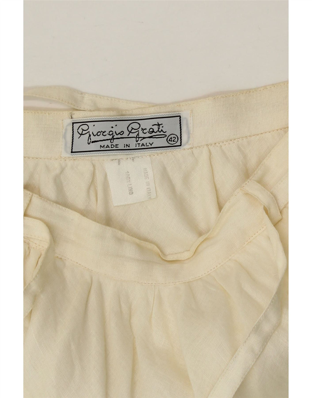 Giorgio Grati Jupe Asymétrique Femme IT 42 Medium W24 Blanc Cassé
