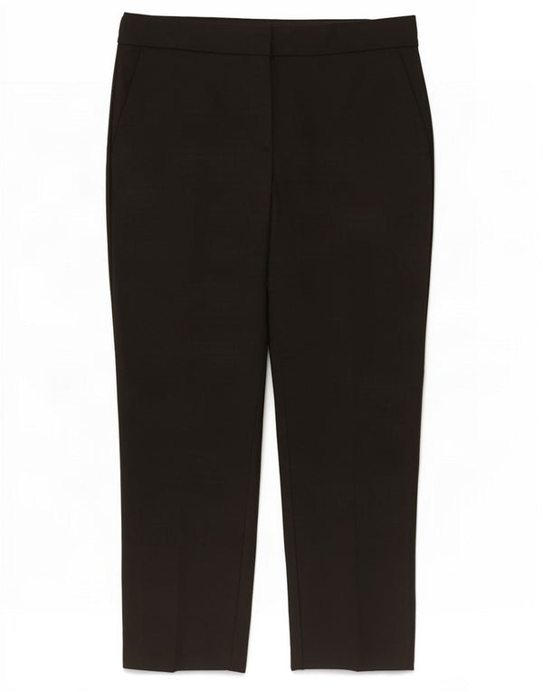 Pantalon Chino Droit Femme Zara Large W30 L26 Coton Noir