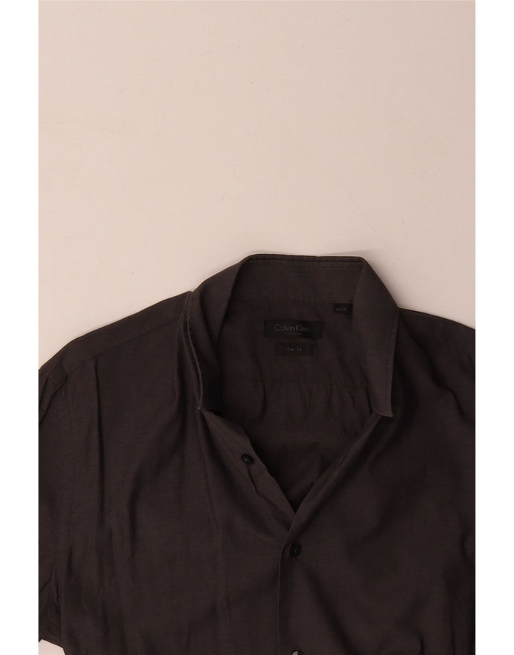 CALVIN KLEIN Chemise Slim Fit Homme Taille 41 16 Grand Gris