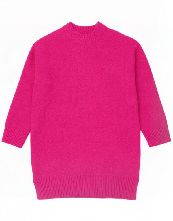 Robe pull ample fille Zara 11-12 ans Acrylique rose