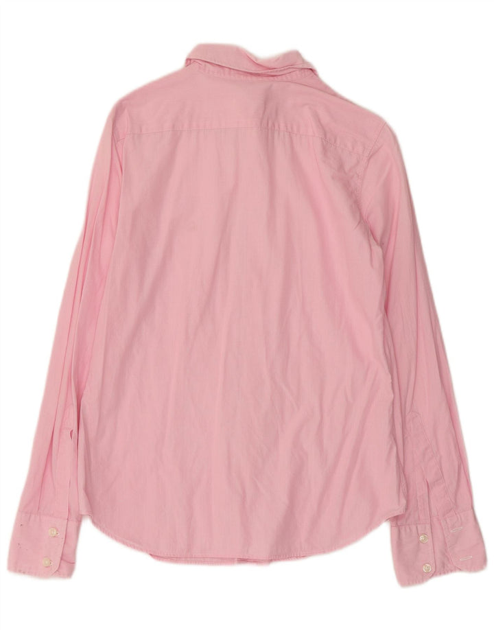 Benetton Chemise Femme UK 12 Rayure Rose Moyenne