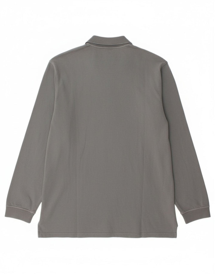 Timberland Polo à manches longues pour hommes, grand coton gris