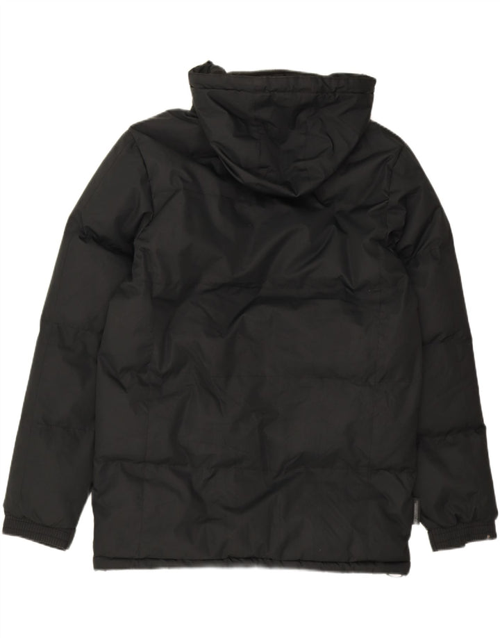 MOUNTAIN WAREHOUSE Mens Hooded Padded Jacket UK 36 Small Black Polyester Vintage Mountain Warehouse and Second-Hand Mountain Warehouse from Messina Hembry 