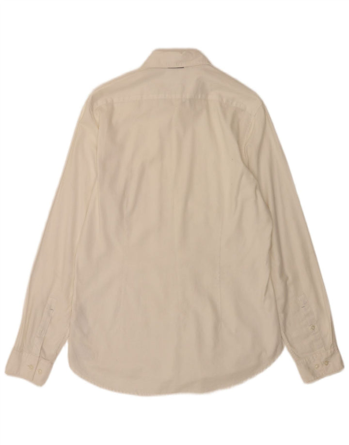 Michael Kors Chemise Slim Fit Homme Taille 39 15 Coton Blanc Moyen