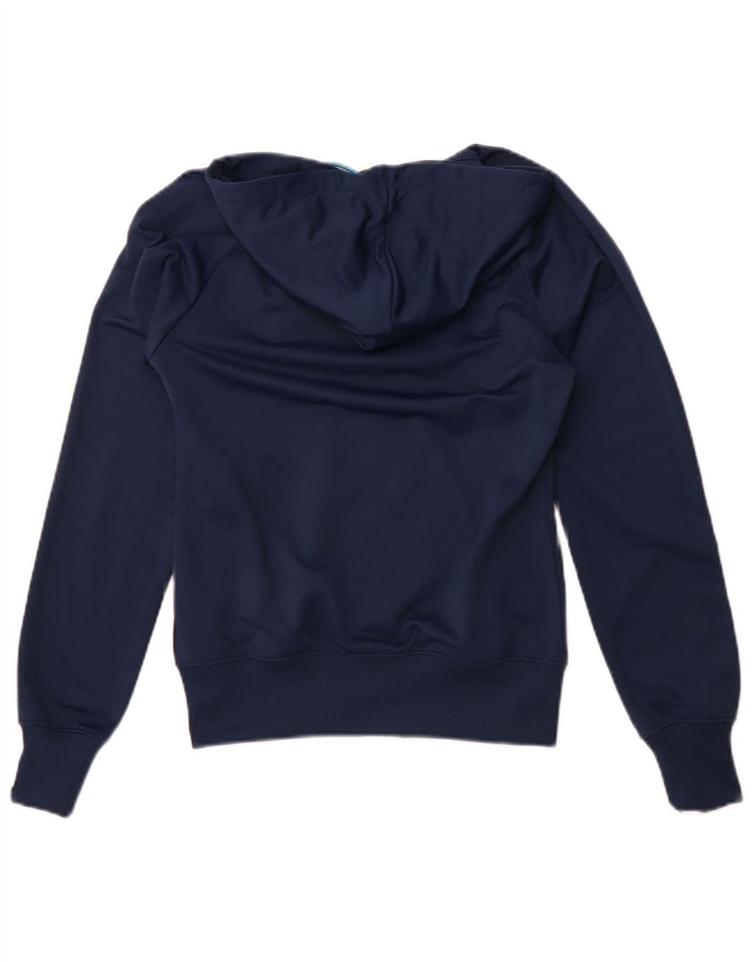 Nike Pull à capuche zippé pour femme UK 10 Petit Bleu marine Polyester