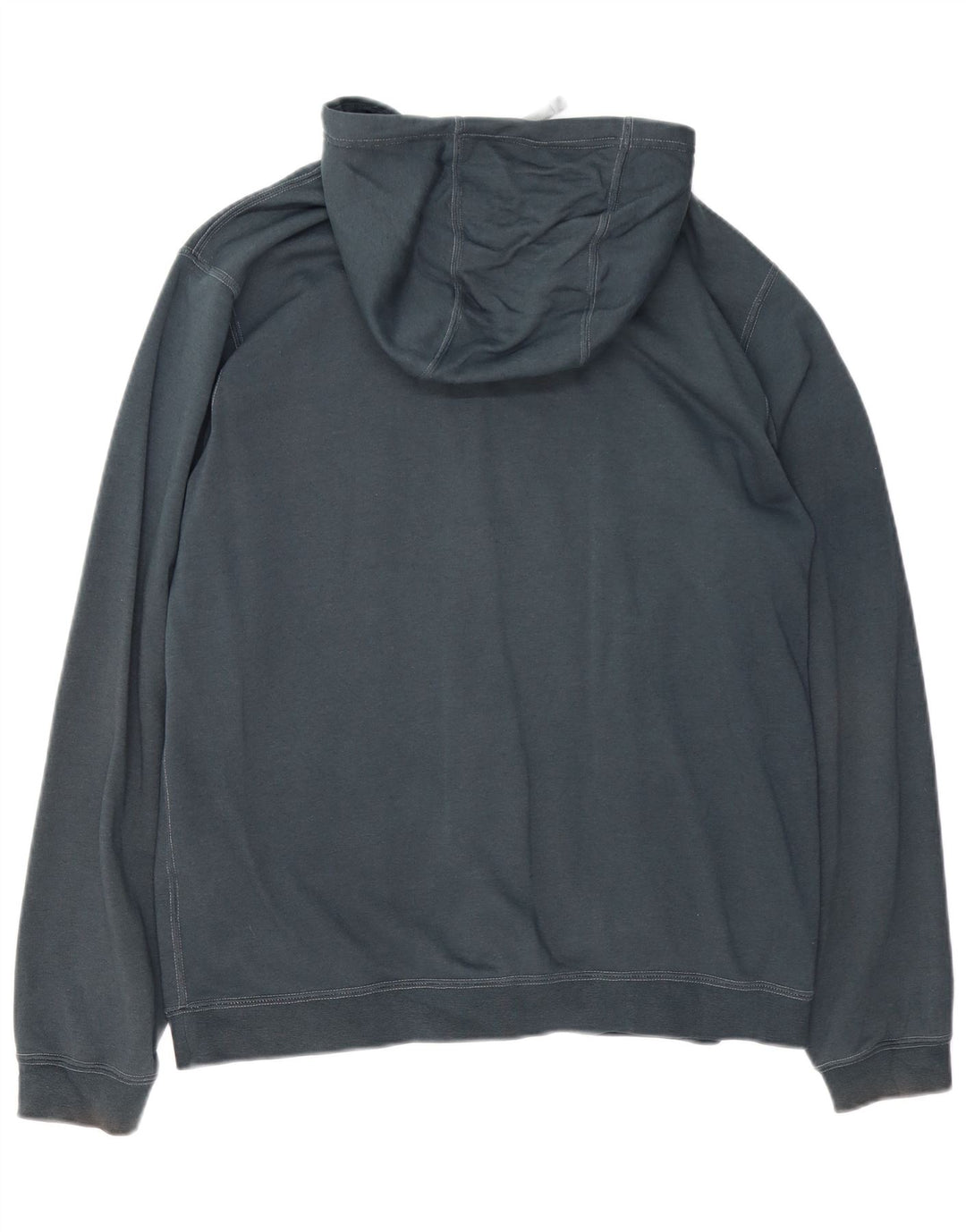 Nike Pull à capuche zippé pour homme en coton bleu marine Taille L