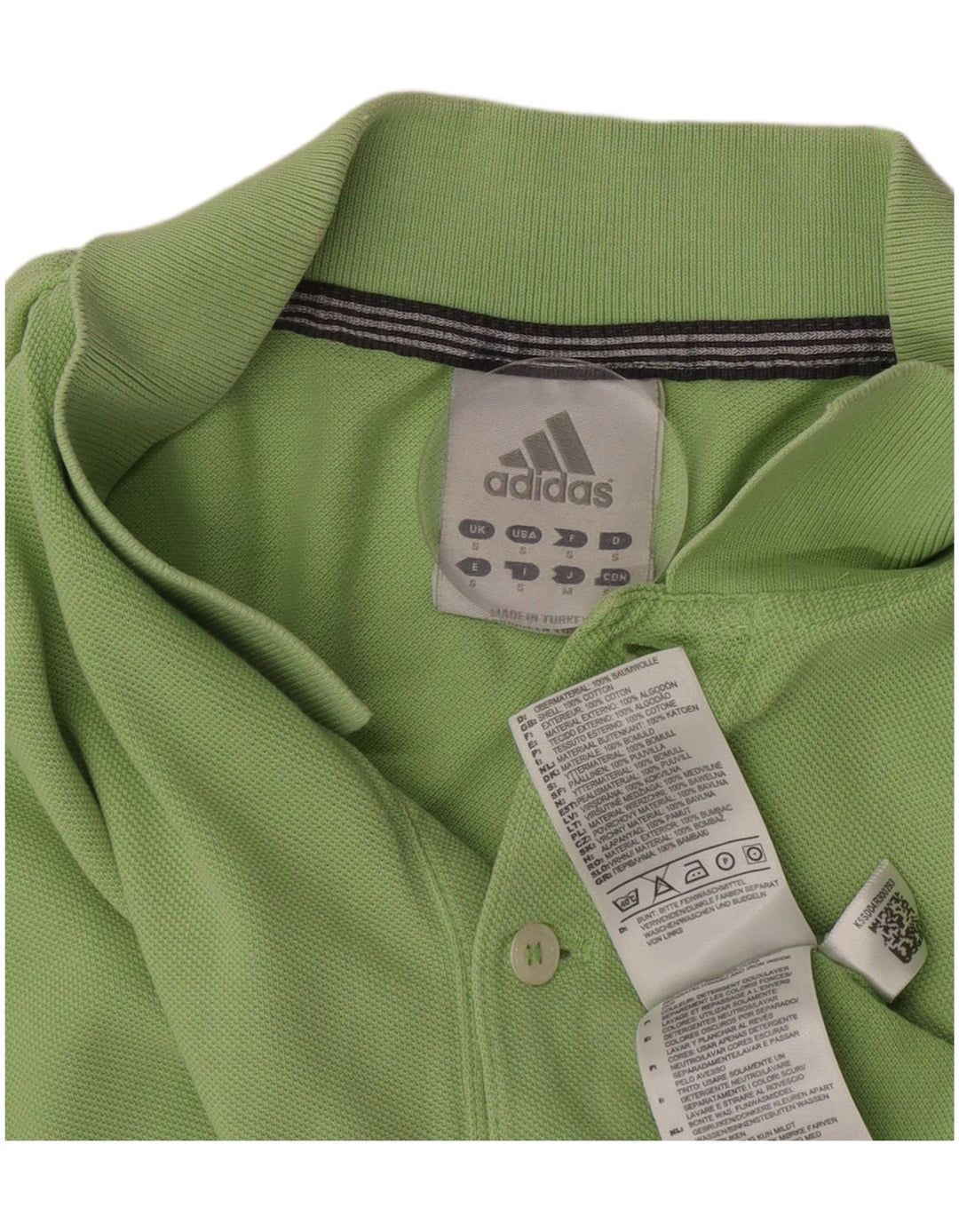 Adidas Polo Homme Petit Vert Coton