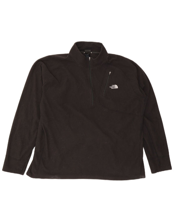 The North Face Pull polaire à col zippé pour homme 2XL Noir Polyester