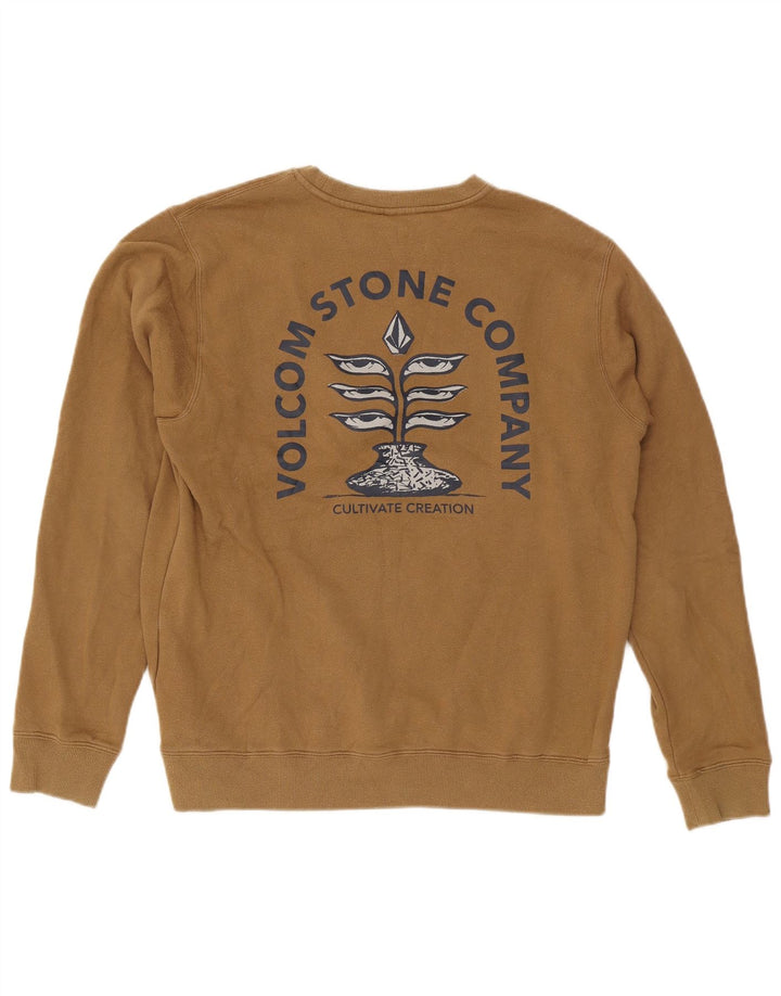 Volcom Sweat-shirt graphique pour hommes, grand coton kaki