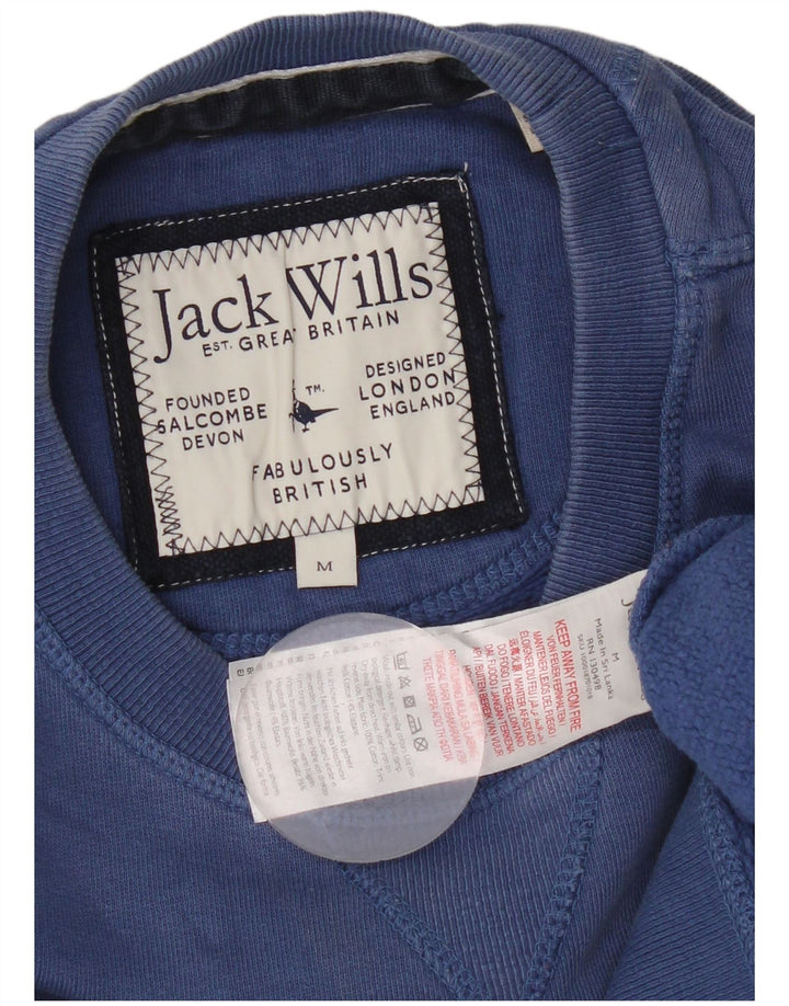 Jack Wills Sweat-Shirt Graphique Homme Bleu Moyen Coton