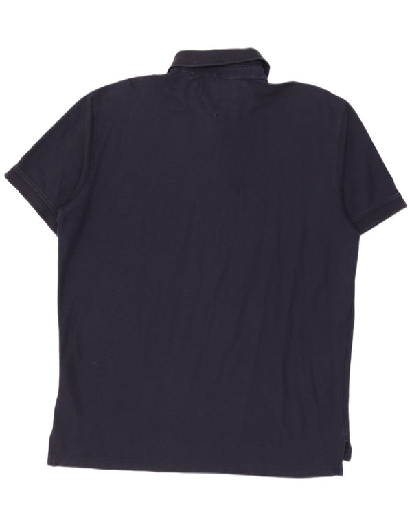 TOMMY HILFIGER Polo Regular Fit Homme Bleu Marine XL Coton