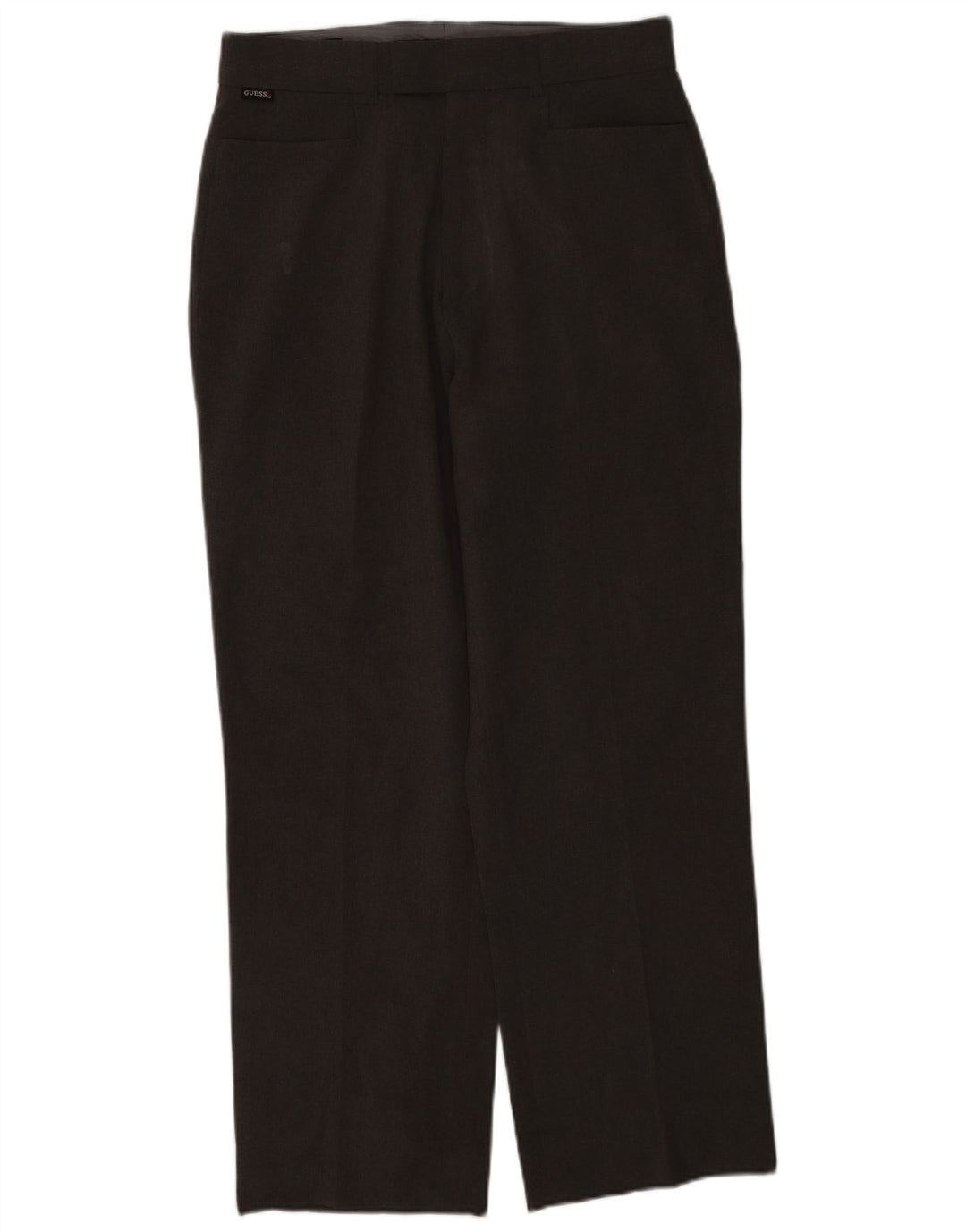 Guess Pantalon de Costume Droit Homme W32 L30 Gris Polyester