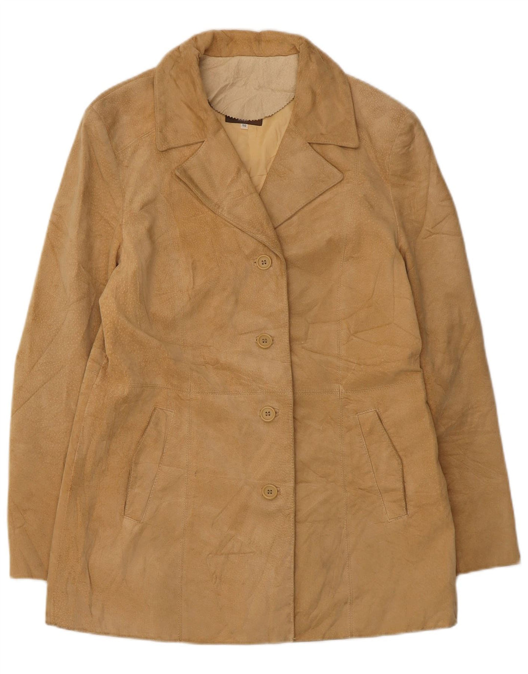 Conbipel Pardessus Femme Daim IT 50 XL Cuir Beige