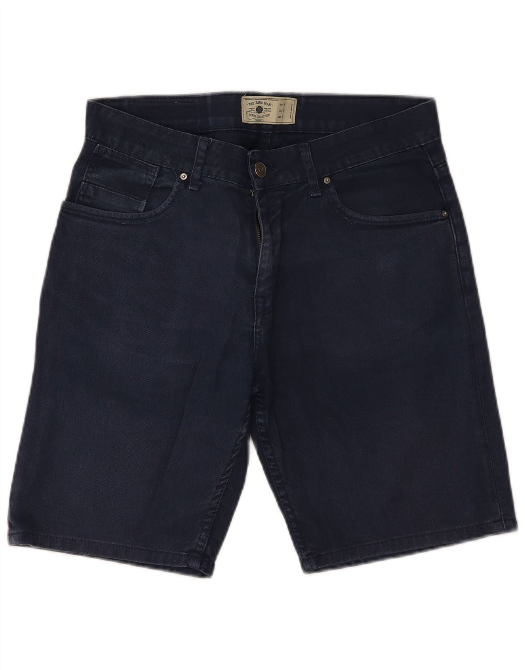 Zara Short en jean pour homme EU 40 Medium W31 Bleu marine