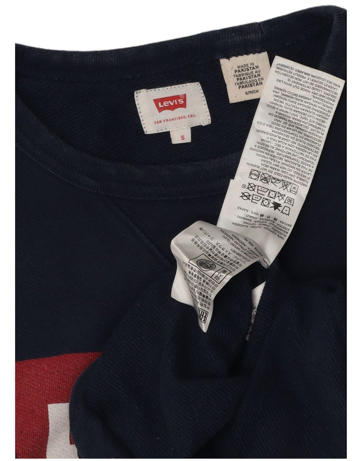 LEVI'S Sweat-Shirt Graphique Homme Petit Bleu Marine Coton