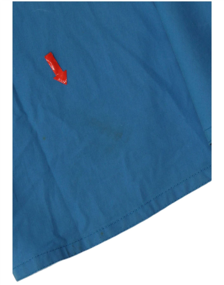 vintage Femme A-Line Jupe Petit W27 Bleu Coton
