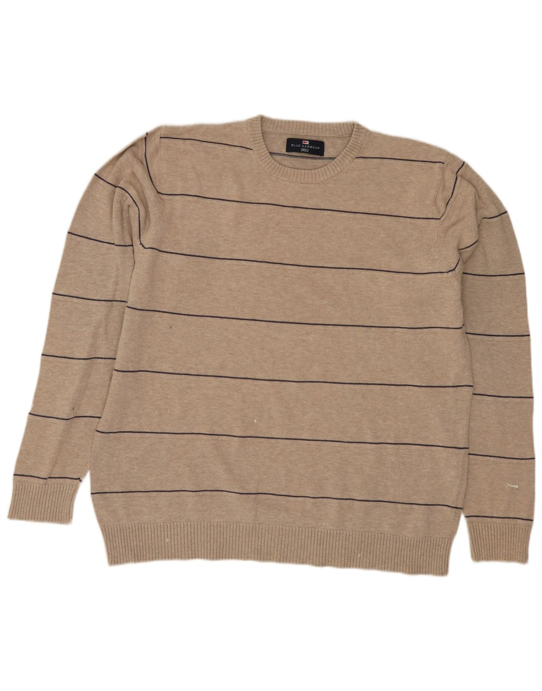 Marks & Spencer Pull Col Ras du Cou Blue Harbor Homme Beige Moyen