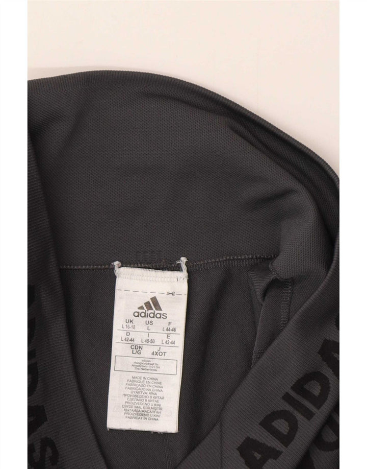 Adidas Legging graphique pour femme UK 16/18 Large Gris Polyester