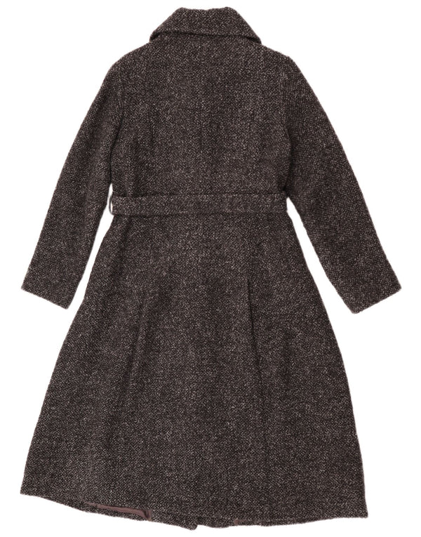 Massimo Dutti Pardessus Femme EU 40 Viscose Chiné Gris Moyen