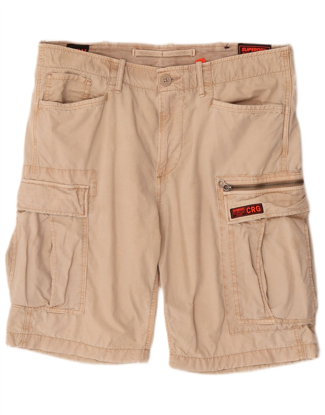 Superdry Short Cargo W34 Large Beige Coton Homme